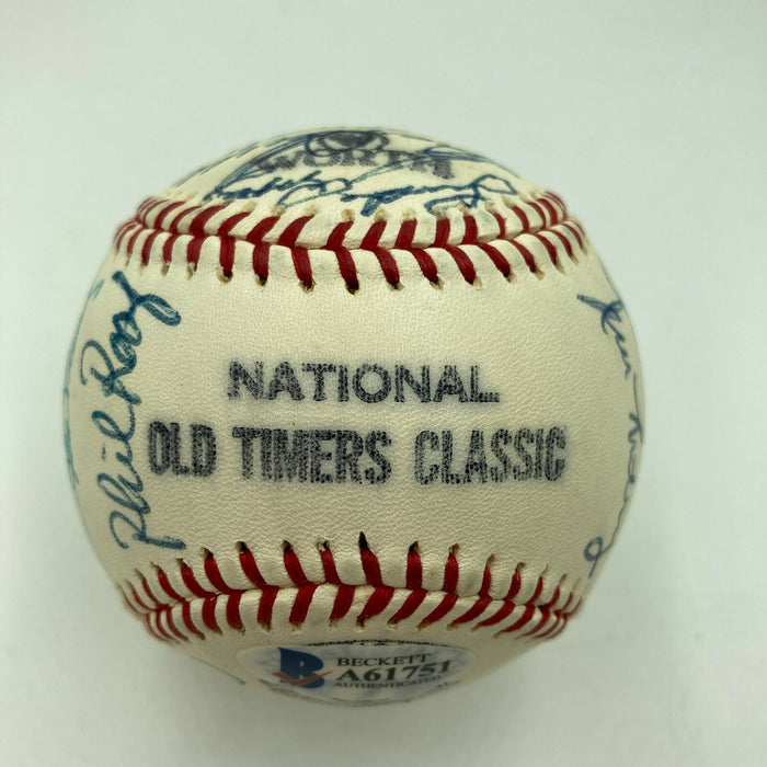 Brooks Robinson HOF Signed Cracker Jack Old Timers Game Baseball Beckett COA