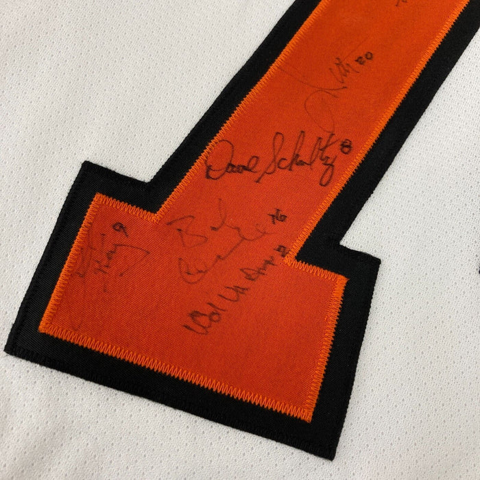 1973-74 Philadelphia Flyers Stanley Cup Champs Team Signed Jersey JSA COA