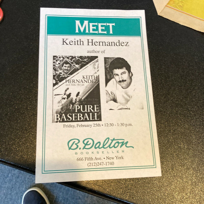Lot Of 3 Keith Hernandez Signed Autographed Items Photo & Newspaper