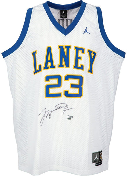 Michael Jordan Signed 1980 Laney High School Jersey UDA Upper Deck COA