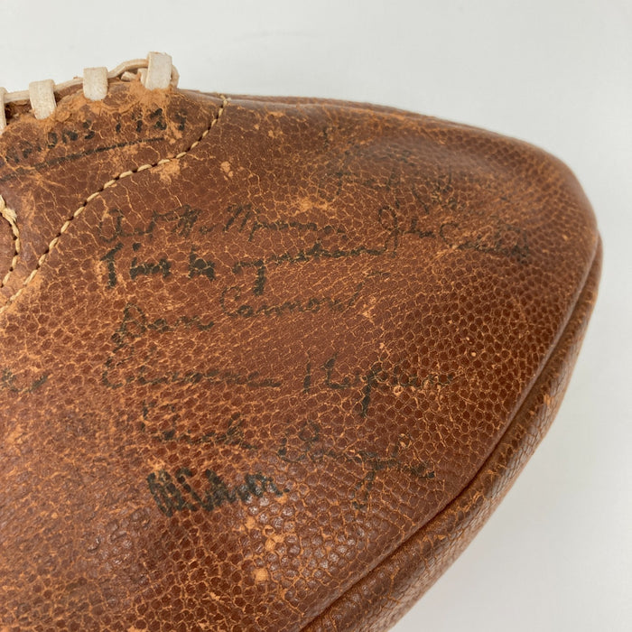 1929 Notre Dame Fighting Irish Undefeated Champs Team Signed Football JSA