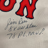 Jim Rice Signed Authentic Russell Boston Red Sox Jersey MLB & Tristar Certified