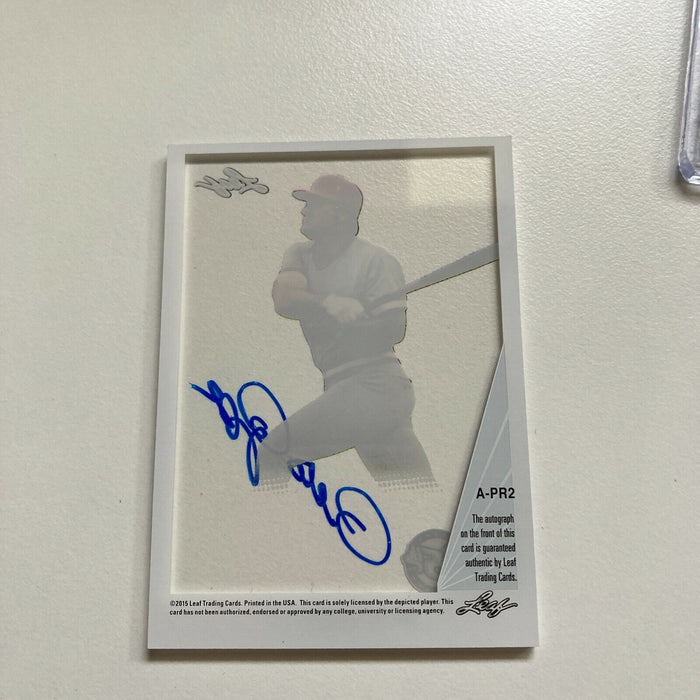 2015 Leaf Pete Rose Auto Signed Autographed Baseball Card