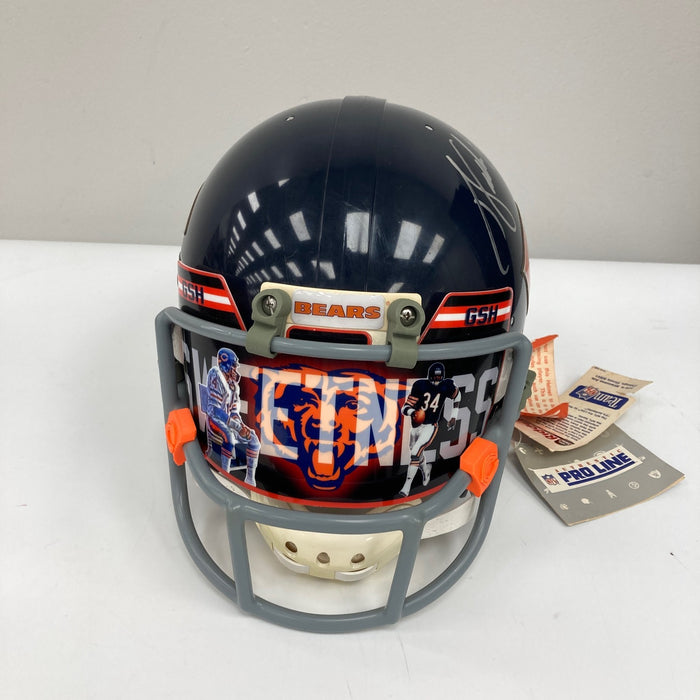 Walter Payton Signed Riddell Authentic Chicago Bears Full Size Helmet JSA COA
