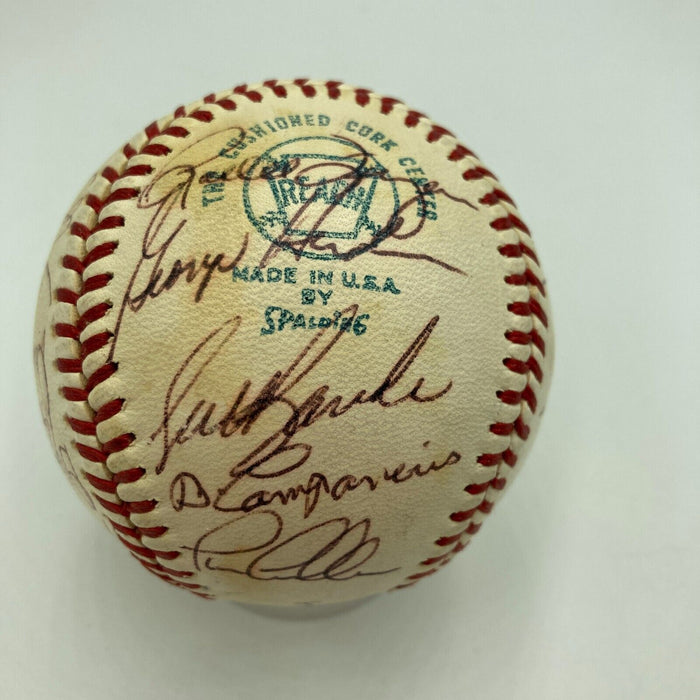 1972 Oakland A's Athletics World Series Champs Team Signed Baseball JSA COA
