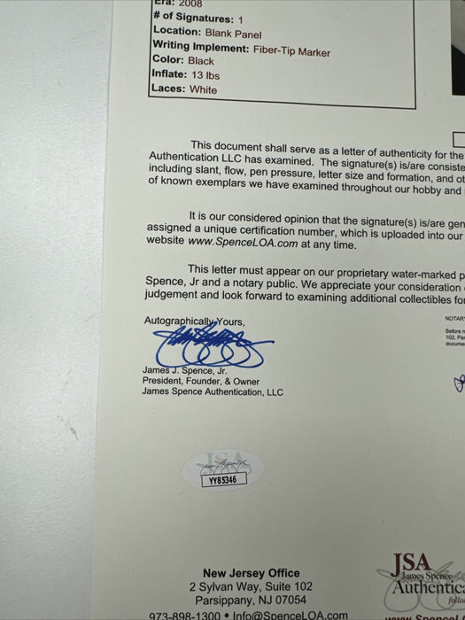 Ozzy Osbourne Signed Wilson NFL Football JSA & PSA DNA COA