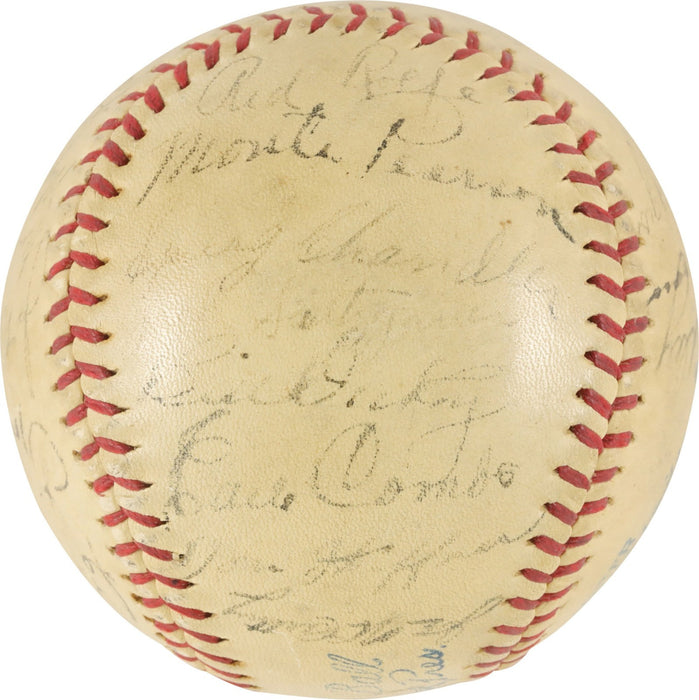 1936 New York Yankees World Series Champs Team Signed Baseball Lou Gehrig PSA