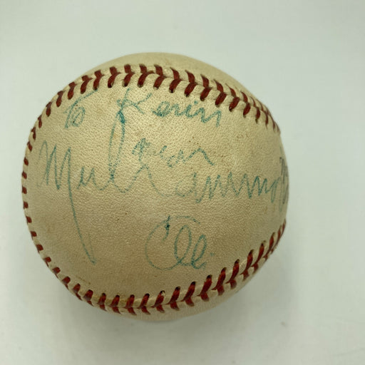 Muhammad Ali Signed Vintage 1960's National League Giles Baseball Beckett COA