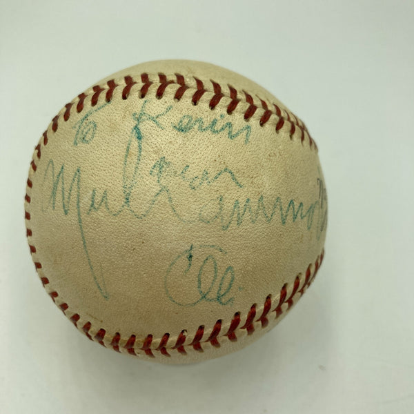 Muhammad Ali Signed Vintage 1960's National League Giles Baseball Beckett COA