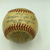 1935 Boston Red Sox Team Signed American League Baseball Moe Berg JSA COA