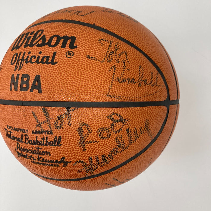 Pete Maravich Pistol Pete 1974-75 New Orleans Jazz Team Signed Basketball JSA