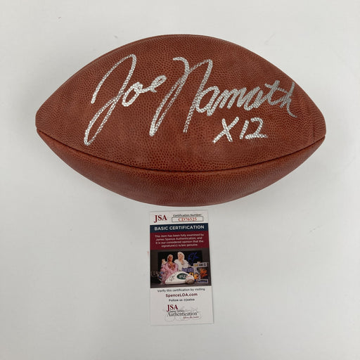 Joe Namath Signed NFL Wilson Game Football JSA COA