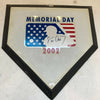 Eric Chavez Signed 2002 Memorial Day Authentic Full Size Home Plate JSA COA