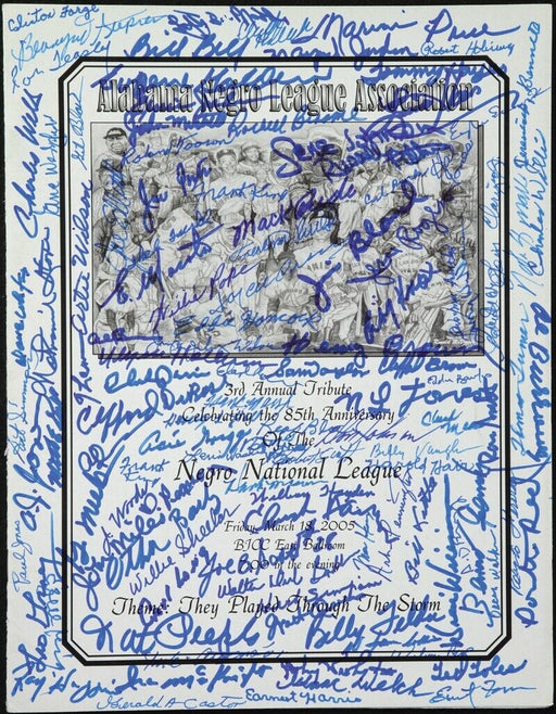 Negro League Legends Multi-Signed Program With 116 Signatures!