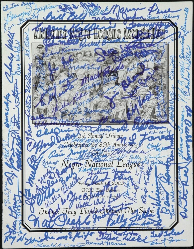 Negro League Legends Multi-Signed Program With 116 Signatures!