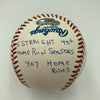 Duke Snider Signed Heavily Inscribed Career STAT Baseball Reggie Jackson COA