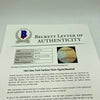 1961 New York Yankees W.S. Champs Team Signed Baseball Mickey Mantle Maris BAS