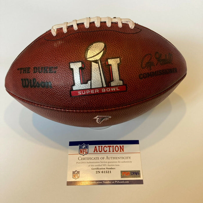 NFL Super Bowl LI Game Used Football Tom Brady Historic Comeback Win PSA DNA COA