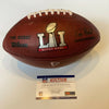 NFL Super Bowl LI Game Used Football Tom Brady Historic Comeback Win PSA DNA COA