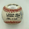 1957 Milwaukee Braves World Series Champs Team Signed Baseball Hank Aaron JSA