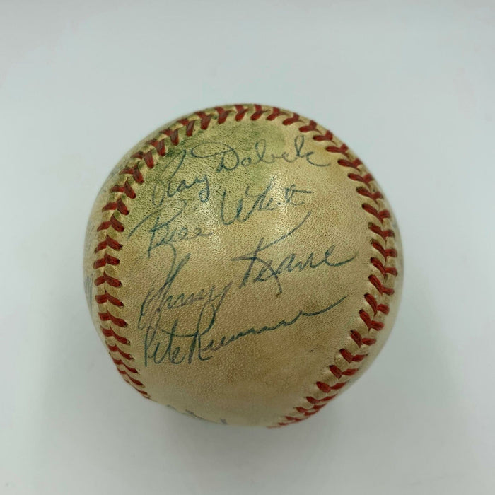 Ernie Banks Norm Cash October 23, 1960 Benefit Game Multi Signed Baseball