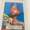 1952 Topps Mickey Mantle Signed Porcelain Baseball Card RC PSA DNA 9 MINT