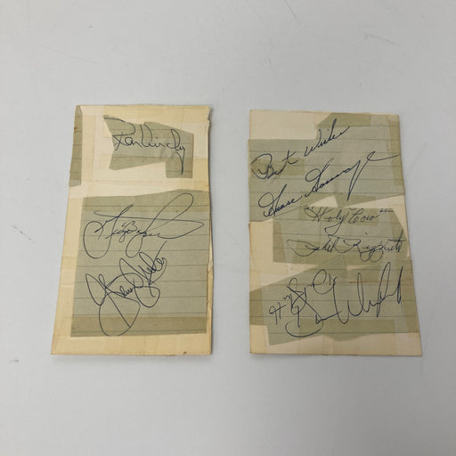 Dave Winfield Phil Rizzuto Goose Gossage Yankees Signed Cut Autographs