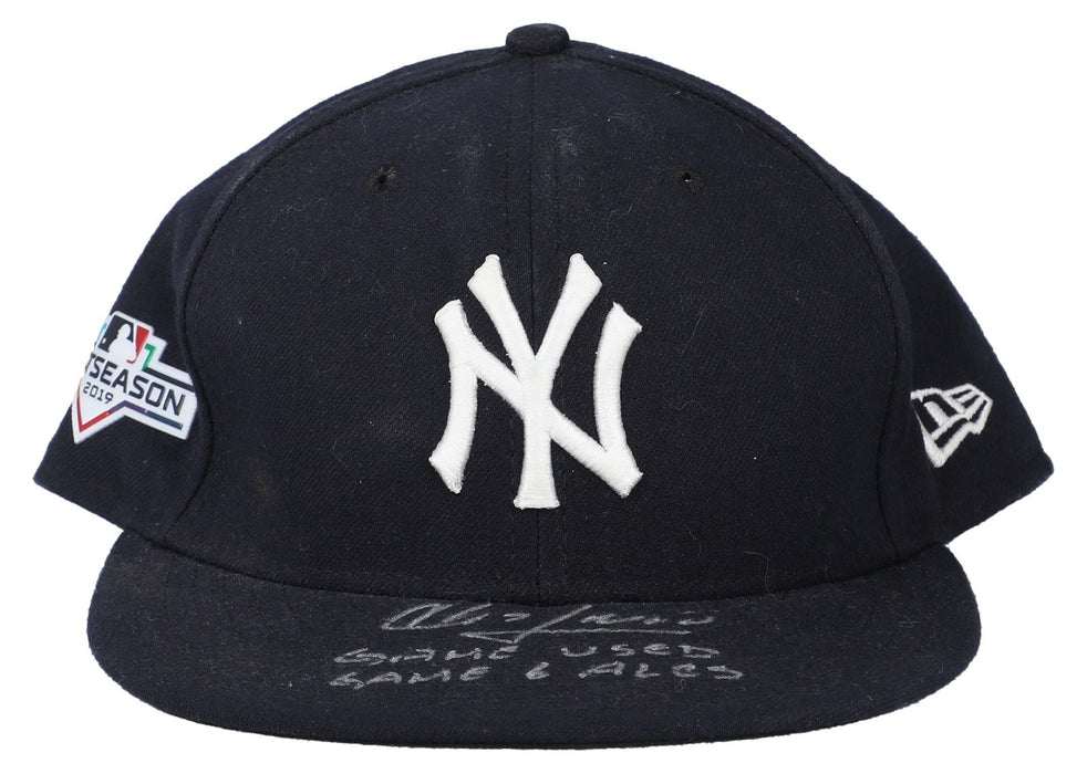 Aroldis Chapman 2019 ALCS Game 6 Game Used Hat Jose Altuve Walk-Off Home Run
