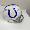 Art Donovan Lenny Moore Raymond Berry Mackey Signed Colts Full Size Helmet JSA