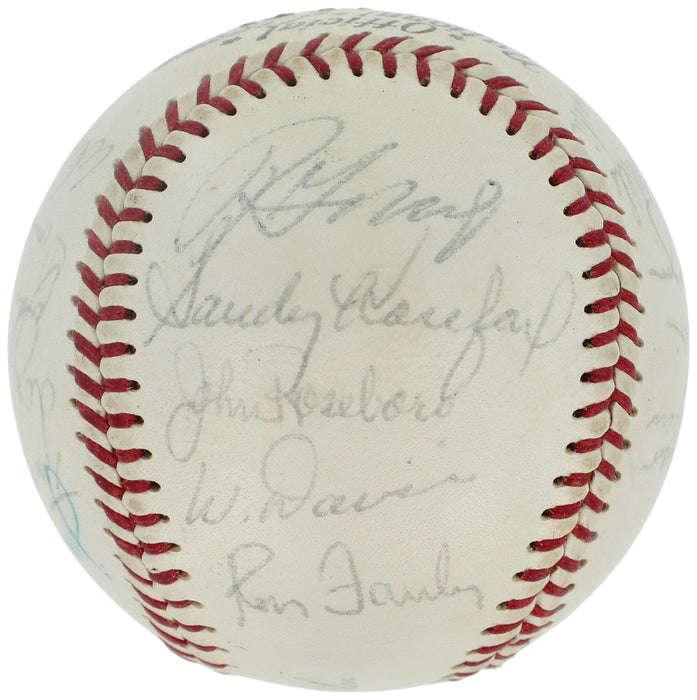 Sandy Koufax 1966 Los Angeles Dodgers Team Signed Baseball Beckett COA