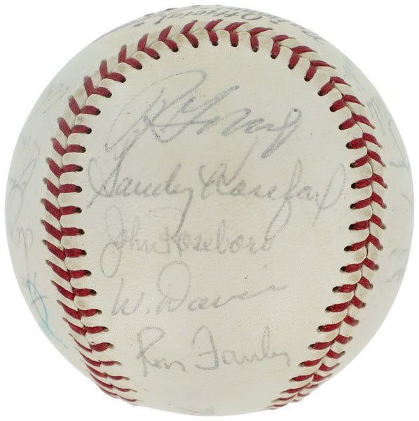 Sandy Koufax 1966 Los Angeles Dodgers Team Signed Baseball Beckett COA