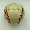 Hank Aaron Eddie Mathews 1961 Atlanta Braves Team Signed NL Baseball JSA COA