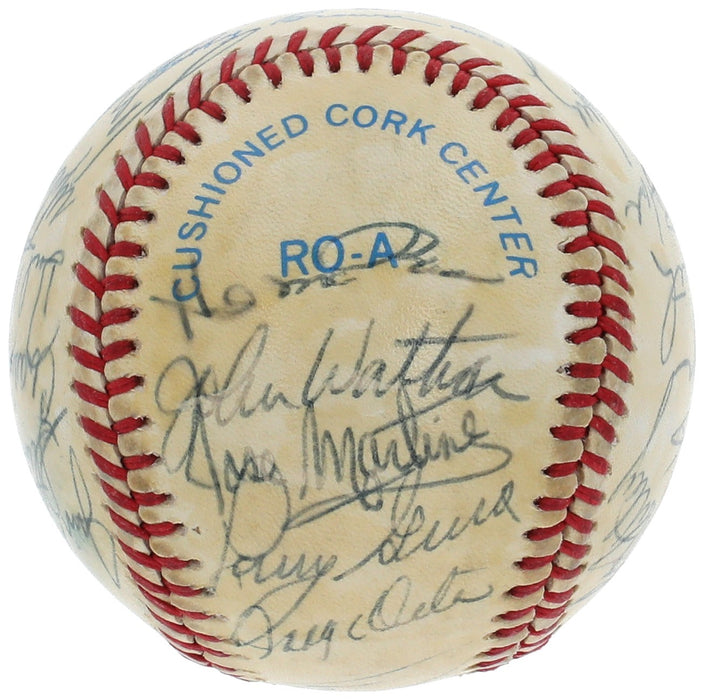 1985 Kansas City Royals World Series Champs Team Signed Baseball JSA COA