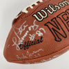 1968 New York Jets Super Bowl Champs Team Signed Wilson Football Beckett COA