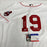 Bob Feller Signed Heavily Inscribed STATS Cleveland Indians Russell Jersey PSA