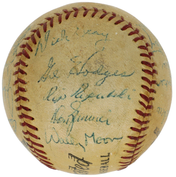 1959 Los Angeles Dodgers World Series Champs Team Signed Baseball PSA DNA COA