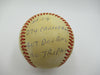 Ernie Banks Signed Heavily Inscribed Career STAT Baseball Reggie Jackson COA