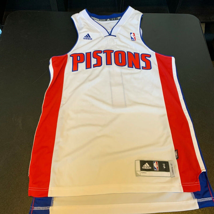 2010 Detroit Pistons Team Signed "Be Impactful" Authentic Adidas Jersey