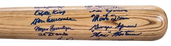 1951 NY Giants & Brooklyn Dodgers Signed Bat Willie Mays Shot Heard 'Round World