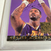 1993-94 Fleer Karl Malone Signed Promo Card With Fleer Stamp PSA DNA RARE