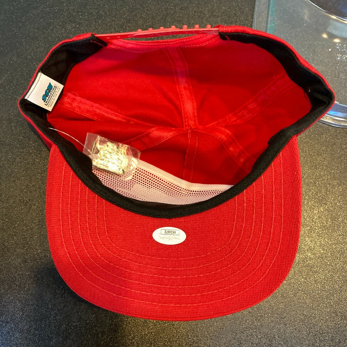 Larry Morgan Signed 1993 Winston Champion Hat Nascar Racing JSA COA