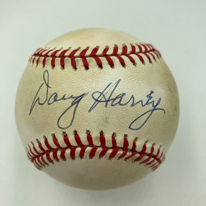 Doug Harvey Umpire Signed National League Baseball JSA COA
