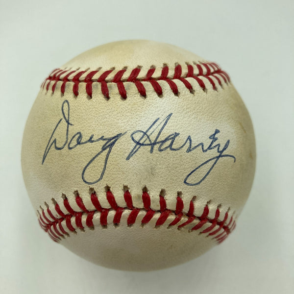 Doug Harvey Umpire Signed National League Baseball JSA COA
