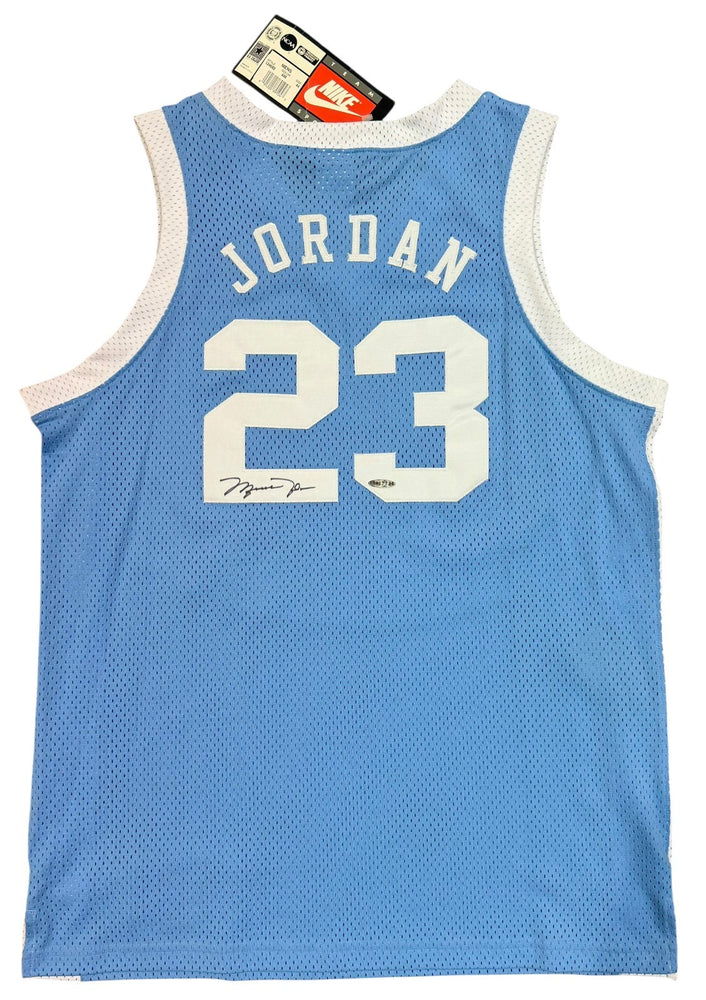 Michael Jordan Signed Nike North Carolina Tar Heels Jersey Upper Deck & JSA COA