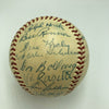 1953 New York Yankees World Series Champs Team Signed Baseball Mickey Mantle JSA