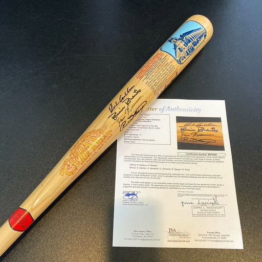 1950 Philadelphia Phillies Whiz Kids NL Champions Team Signed Bat With JSA COA