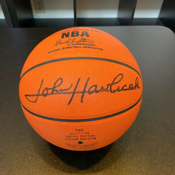 Rare John Havlicek Signed Spalding NBA Official Game Basketball With JSA COA