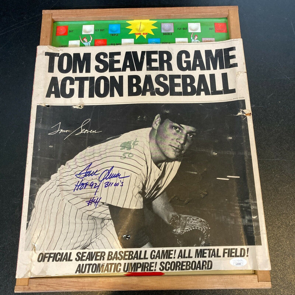 Tom Seaver HOF 1992 311 Wins Signed Original 1960's Action Baseball Game JSA COA