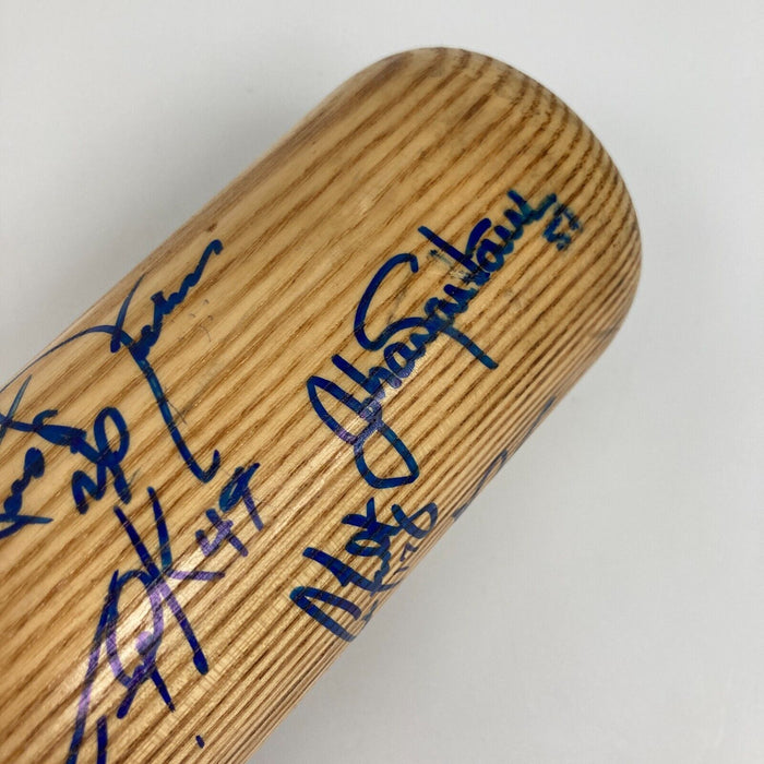 Joe Mauer Rookie 2004 Minnesota Twins Team Signed Baseball Bat Beckett COA
