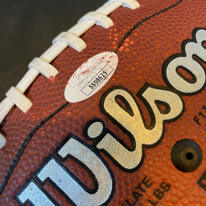 Terry Bradshaw Super Bowl XIII - XIV MVP Signed Wilson NFL Football JSA COA